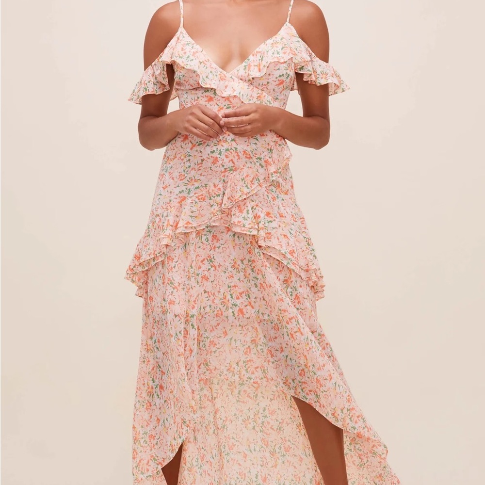 ASTR the label PEMBERLEY FLORAL HIGH LOW DRESS - sold out online!